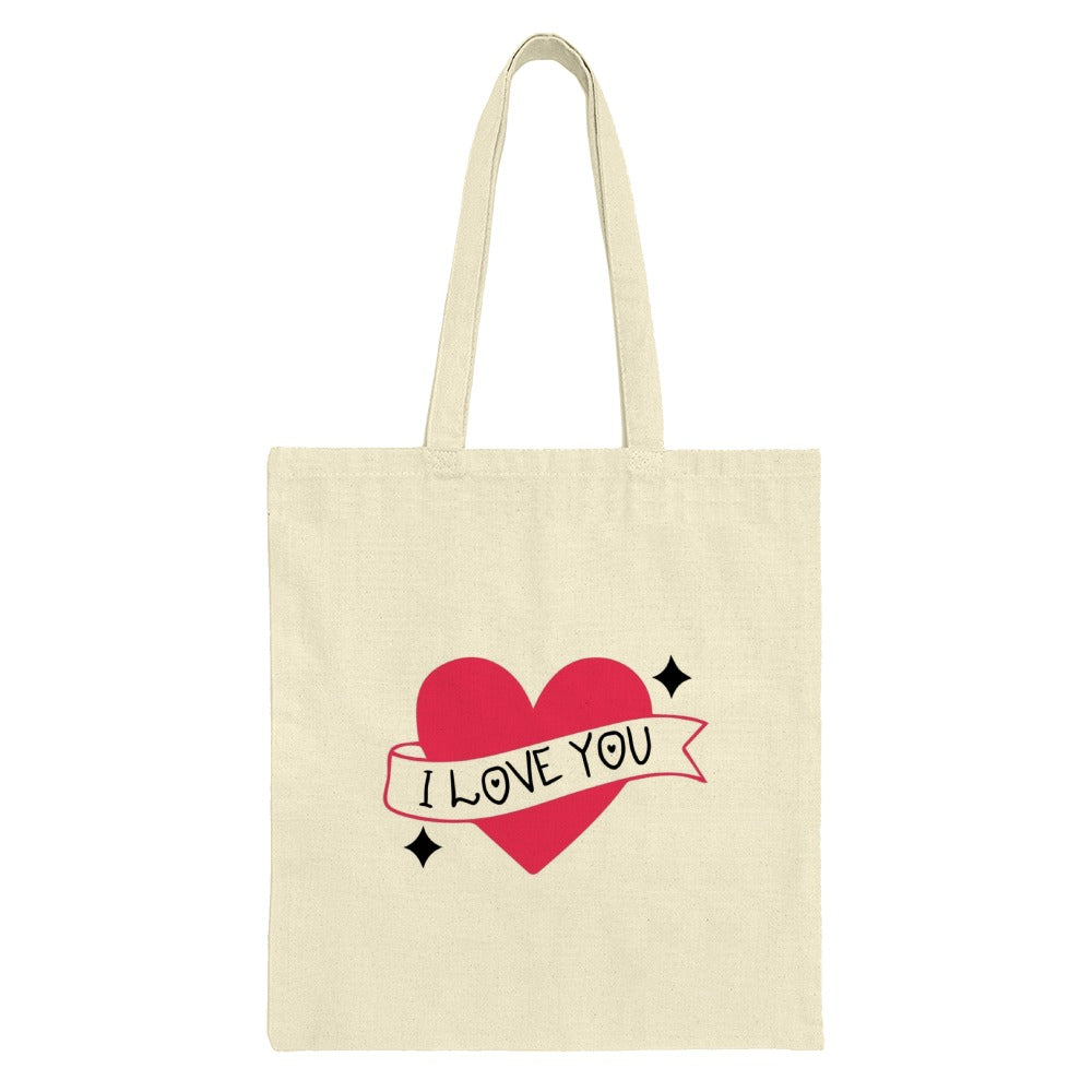 I Love You Heart Tote Bag, Valentines Day Gift, Anniversary Present, Romantic Gift, Gift for Her, Trendy Bag, Reusable Bag, Shopping Bag - Tawshia