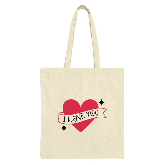 I Love You Heart Tote Bag, Valentines Day Gift, Anniversary Present, Romantic Gift, Gift for Her, Trendy Bag, Reusable Bag, Shopping Bag - Tawshia