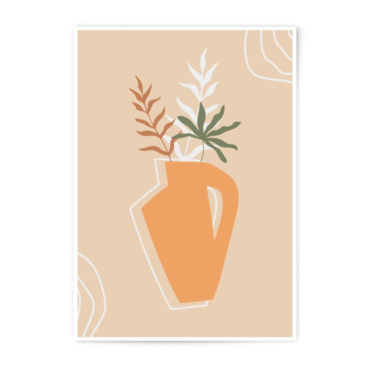 Botanical Photographic Print, Vase Art Print, Minimalist Art, Modern Home Decor, Housewarming Gift, Plant Art Print, Stylish Wall Art - Tawshia