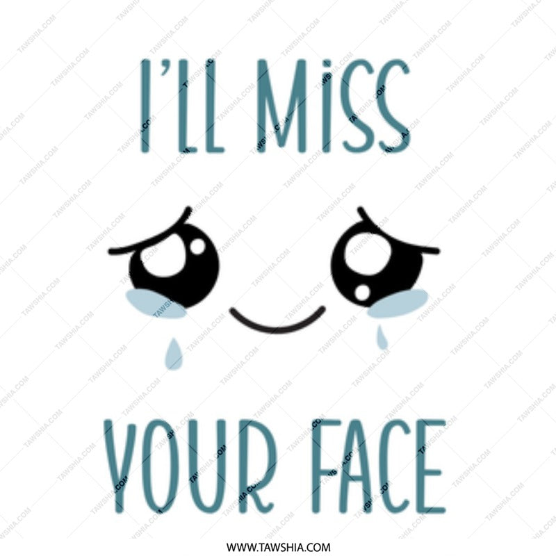 I'll Miss Your Face Mug, Farewell Gift, Goodbye Present, Leaving Gift, Gift For Coworker, Sad Mug, Cute Mug, Gift For Friend - Tawshia