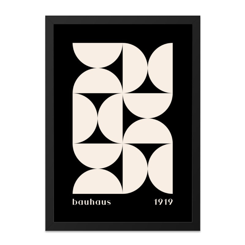 Bauhaus 1919 Wall Art, Geometric Wall Decor, Mid Century Modern Print, Abstract Art Print, Minimalist Art, Home Decor - Tawshia