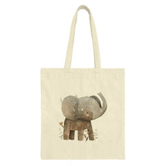 Cute Elephant Tote Bag, Animal Lover Gift, Kids Tote, Cartoon Elephant Design, Unique Tote Bag, Eco Friendly Bag - Tawshia