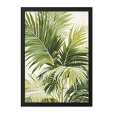 Tropical Palm Leaves Wall Art, Botanical Print, Greenery Art, Nature Wall Decor, Modern Home Decor, Framed Art Print, Tropical Art - Tawshia