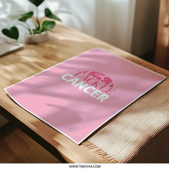 Tackle Cancer Photographic Prints, Pink Ribbon Awareness Art, Inspirational Prints, Cancer Support Gift, Fight Cancer Prints - Tawshia