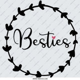 Besties Pinback Button, Friendship Gift Button, Best Friend Badge, BFF Button, Cute Gift, Trendy Pin Button, Friendship Day Gift - Tawshia