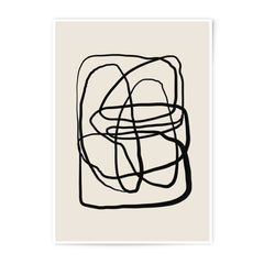 Abstract Line Art, Photographic Print, Minimalist Art Print, Neutral Wall Art, Contemporary Artwork, Modern Home Decor - Tawshia