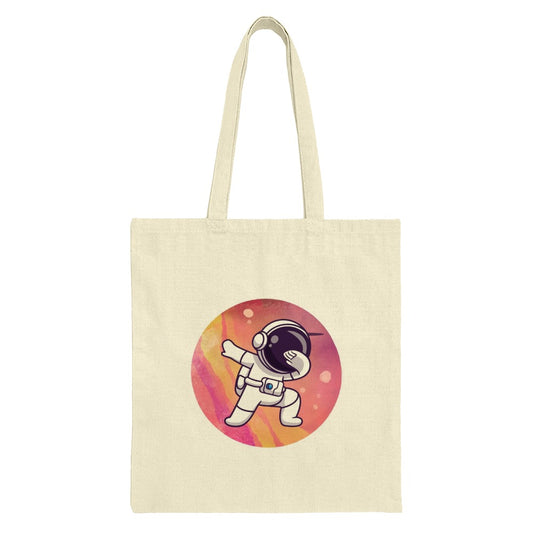 Dabbing Astronaut Tote Bag, Space Lover Gift, Funny Spaceman Present, Popular Design, Trendy Carryall, Cute Astronauts, Universe Theme - Tawshia