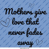 Mothers Give Love Pinback Button, Heart Design, Mom Gift, Mothers Day, Sentimental Button, Cute Button, Blue Button, Unique Pinback Button - Tawshia