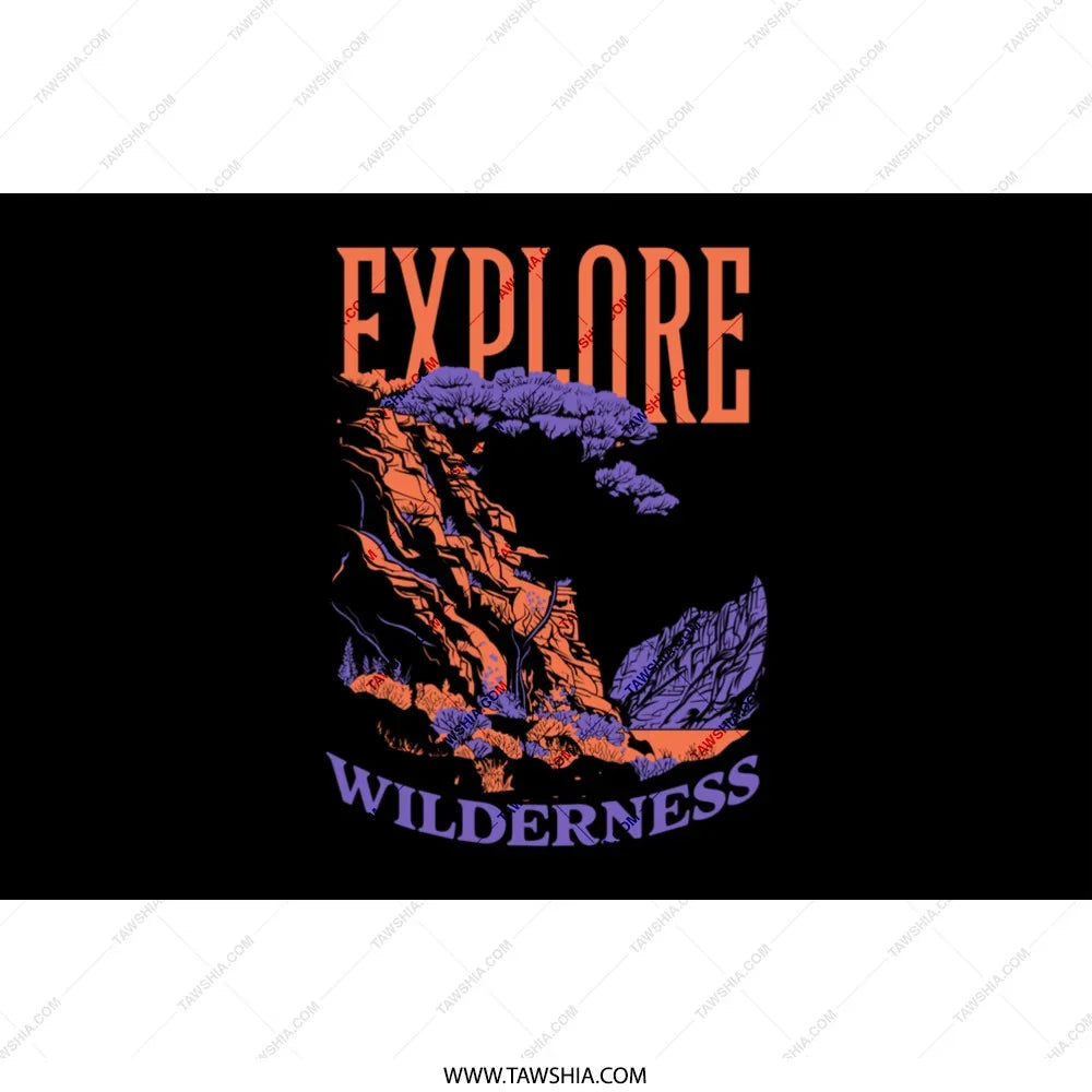 Explore Wilderness Print Graphic T-shirt product