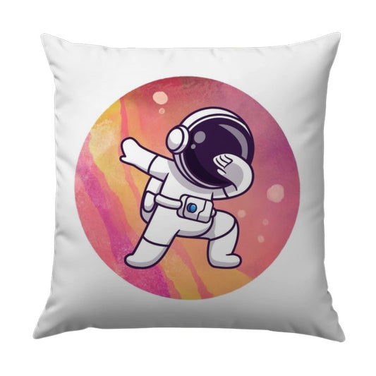 Dabbing Astronaut Pillow, Space Lover Gift, Trendy Throw Pillow, Cute Spaceman Home Decor, Cartoon Outer Space Art Pillow - Tawshia