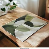 Abstract Art Photographic Print, Geometric Art Print, Modern Wall Art, Olive Green Art, Home Decor, Minimalist Art, Wall Decor - Tawshia