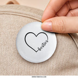 Besties Heart Pinback Button, Friendship Gift, Best Friend Present, Cute Bestie Accessory, Gift for Friend, Bestie Button - Tawshia