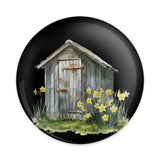 Daffodil Shed Pinback Button, Floral Button, Garden Shed Badge, Spring Flowers Button, Countryside Chic, Botanical Decor, Gift Idea - Tawshia