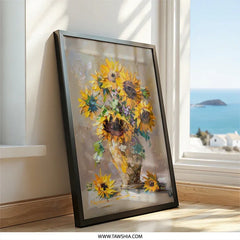 Sunflower Bouquet Abstract Wall Art Decor product