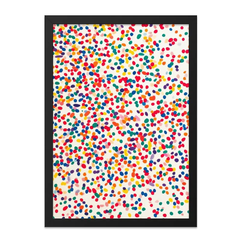 Colorful Confetti Wall Art, Fun Bright Dots Print, Modern Abstract Decor, Playful Celebration Art, Festive Home Accent - Tawshia