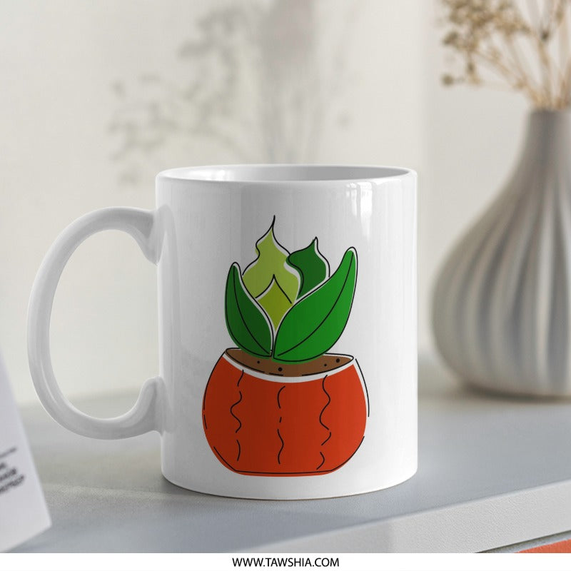 Plant Lover Mug, Houseplant Mug, Succulent Mug, Gardener Gift, Plant Mom Gift, Plant Dad Gift, Cute Plant Mug, Coffee Mug, Tea Mug - Tawshia