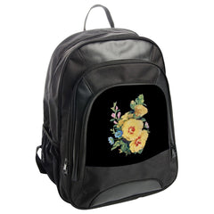 Floral Backpack, Yellow Flowers, Botanical Bag, Nature Lover Gift, Elegant Backpack, Stylish Backpack, School Bag, Travel Backpack - Tawshia