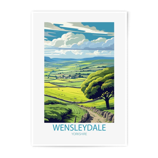 Wensleydale Photographic Print, Yorkshire Art, Landscape Photo, Countryside Poster, Scenic Wall Decor, Travel Photography Print, Home Decor - Tawshia