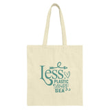 Less Plastic More Sea Tote Bag, Eco Friendly Bag, Beach Lover Gift, Ocean Conservation Tote, Reusable Grocery Bag, Environmentally Friendly - Tawshia