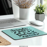 Friends Make Good Times Mouse Pad, Friendship Gift, Best Friends Gift, Motivational Decor, Cute Office Decor, Gift Idea - Tawshia