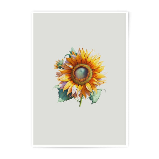 Sunflower Photographic Prints, Floral Wall Art Decor, Botanical Print, Sunflower Poster, Summer Home Decor, Flower Art Print - Tawshia