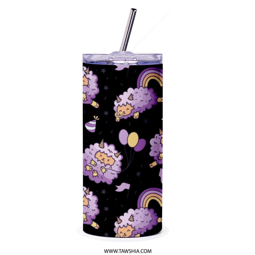 Cute Rainbow Sheep Tumblers Perfect Gift product