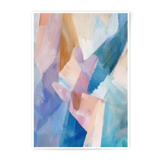 Abstract Art Photographic Print, Modern Home Decor, Pastel Colors Wall Art, Geometric Shapes, Contemporary Fine Art Photography - Tawshia