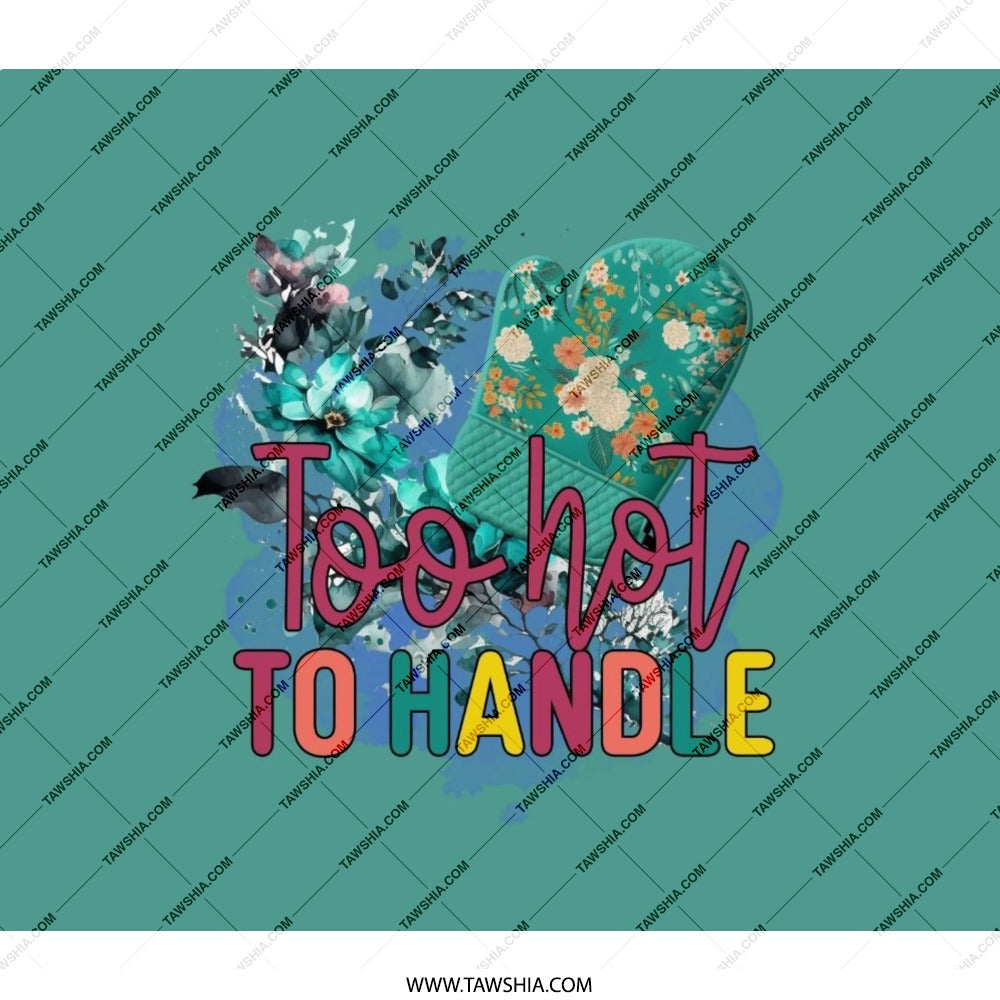 Too Hot To Handle Backpack, Oven Mitt Design, Floral Backpack, Funny Backpack, Novelty Back Pack, Cute BackPack For School, Travel Backpack - Tawshia