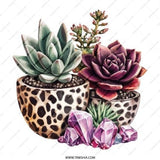 Succulent Pinback Button, Crystal Decor Button, Potted Plants Badge, Botanical Pin, Succulent Lover Gift, Cute Plant Jewelry - Tawshia