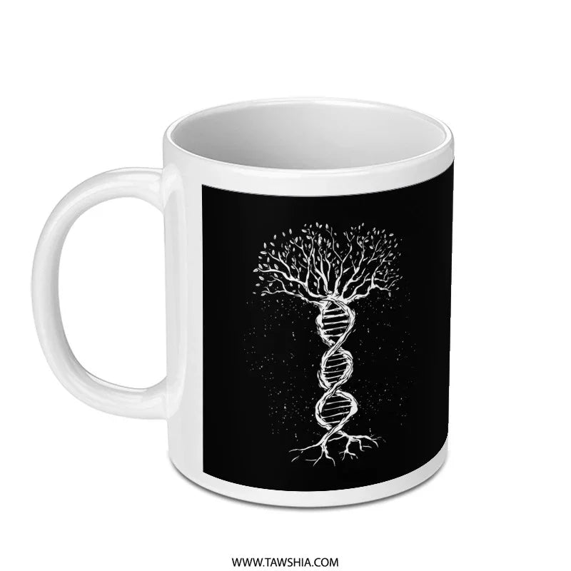 Artistic Genetic Tree Design Coffee Mug product