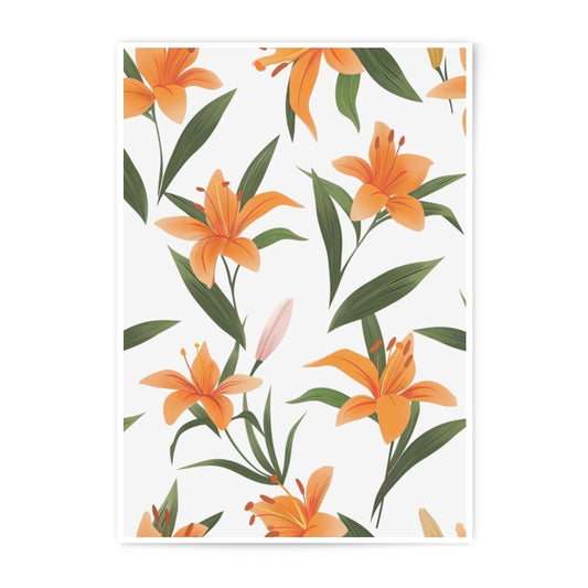 Orange Lily Photographic Print, Floral Wall Art, Botanical Decor, Flower Photography, Elegant Home Decor, Fine Art Print, Floral Art Print - Tawshia