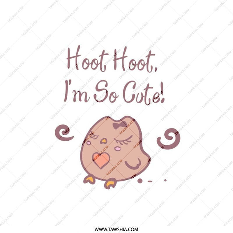 Cute Owl Pillow, Hoot Hoot Pillow, Kawaii Style Pillow, Kids Room Decor, Nursery Decor, Gift for Owl Lovers, Decorative Accent Pillow - Tawshia