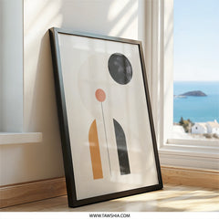 Abstract Shapes Wall Art, Modern Geometric Print, Minimalist Wall Decor, Contemporary Art Print, Stylish Home Decor - Tawshia