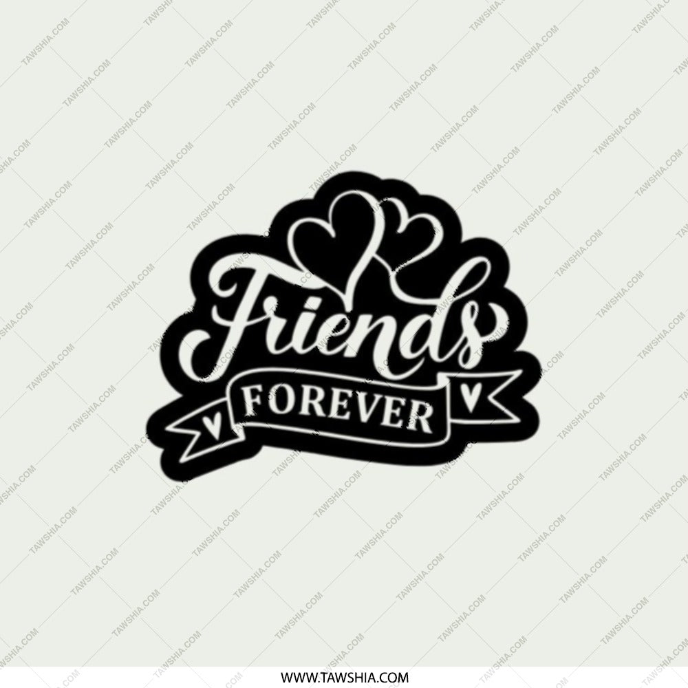 Friends Forever Pocket Mirror, Friendship Gift, Best Friend Present, Pocket Makeup Mirror, Travel Mirror, Compact Mirror for Friends - Tawshia