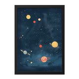 Celestial Wall Art, Planet Print, Space Artwork, Starry Night Sky, Kids Room Decor, Nursery Wall Decor, Galaxy Art, Universe Wall Art - Tawshia