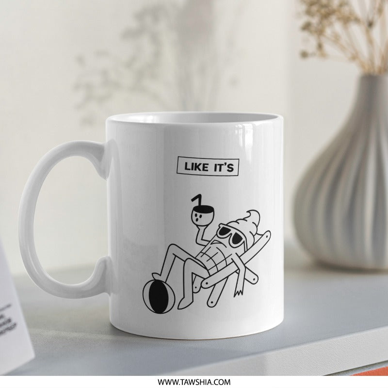 Fun Relaxing Like It's Cool Graphics Mug product
