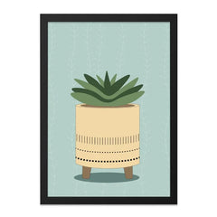 Potted Plant Wall Art, Modern Wall Decor, Home Decor Art, Succulent Wall Art, Trendy Wall Art, Minimalist Art, Botanical Decor - Tawshia