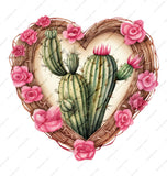 Heart Cactus Mug, Floral Cactus Gift, Succulent Mug, Botanical Mug, Plant Lover Gift, Desert Mug, Cute Mug, Coffee Mug, Tea Cup - Tawshia