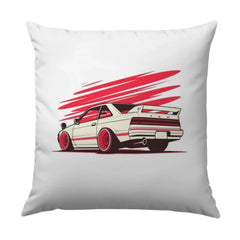 JDM Car Pillow, Japanese Automotive Art, Red Accent Pillow, Car Enthusiast Decor, Racing Inspired, Drift Culture Gift, Car Guy Gift - Tawshia