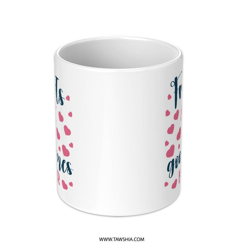 Friends Make The Good Times Better Mug, Friendship Gift, Best Friend Mug, Gift For Friend, Friends Quote Coffee Mug, Heart Mug - Tawshia