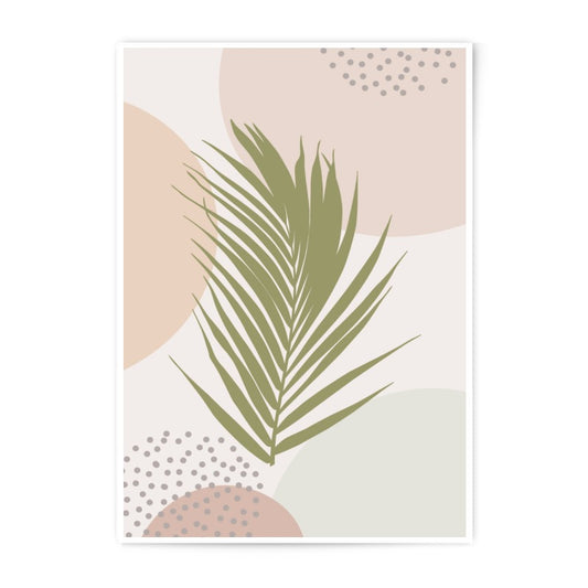 Palm Leaf Photographic Print, Abstract Art Print, Tropical Wall Decor, Neutral Home Decor, Modern Art Print - Tawshia