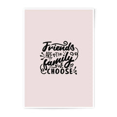 Friends Family Photographic Prints, Inspirational Wall Art, Home Decor Gift, Friendship Quote, Modern Art Prints, Positive Prints - Tawshia