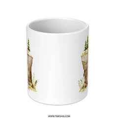 Watercolor Waterfall Mug, Nature Lover Gift, Forest Scene Coffee Mug, Scenic Mug, Outdoorsy Gift, Unique Mug Design - Tawshia