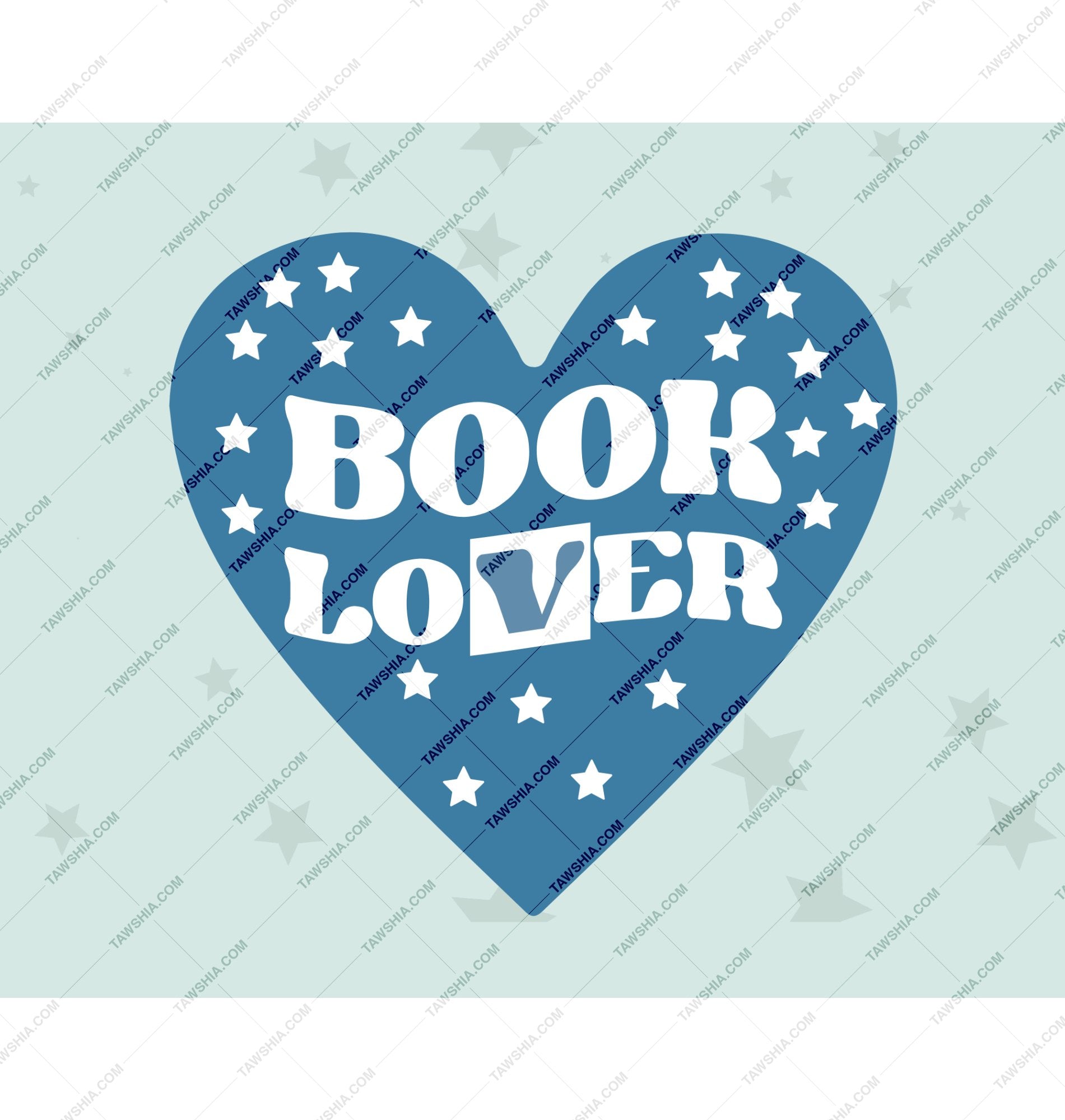 Book Lover Heart Design for Book Enthusiast product