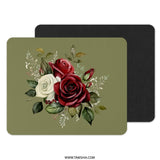 Elegant Rose Bouquet Mouse Pad, Floral Computer Accessory, Botanical Office Decor, Unique Gift Idea, Artistic Desk Mat - Tawshia