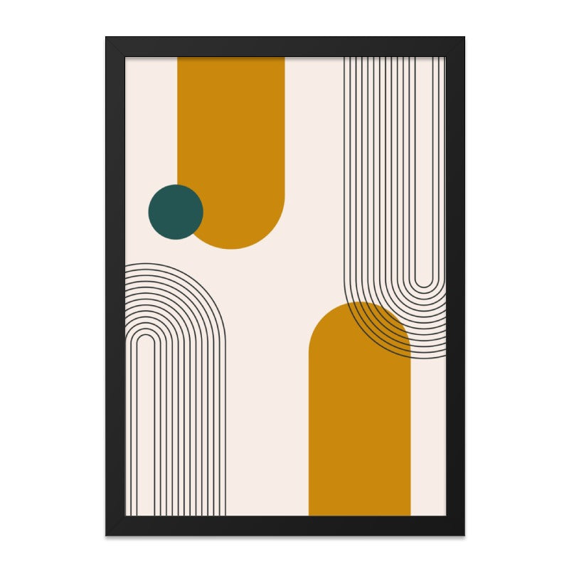 Abstract Geometric Wall Art, Modern Shapes Print, Contemporary Art Decor, Minimalist Art Print, Home Decor, Stylish Wall Art - Tawshia