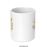 Floral Mug, Watercolor Flowers, Roses and Daisies Mug, Coffee Mug, Tea Mug, Gift Mug, Floral Design Mug (120 characters) - Tawshia