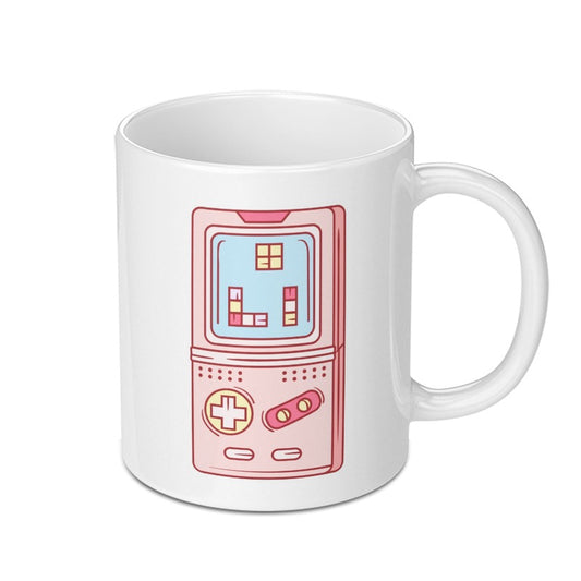 Retro Game Mug, Pink Game Console Mug, Gamer Gift Mug, Geek Mug, Nostalgic Mug, Vintage Gaming, Gaming Coffee Mug (138 characters) - Tawshia
