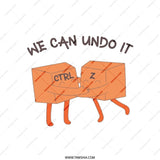 Ctrl Z Pillow, Computer Humor Cushion, We Can Undo It, Programmer Gift, Techie Pillow, Office Decor, Funny Pillow, Keyboard Shortcut Pillow - Tawshia