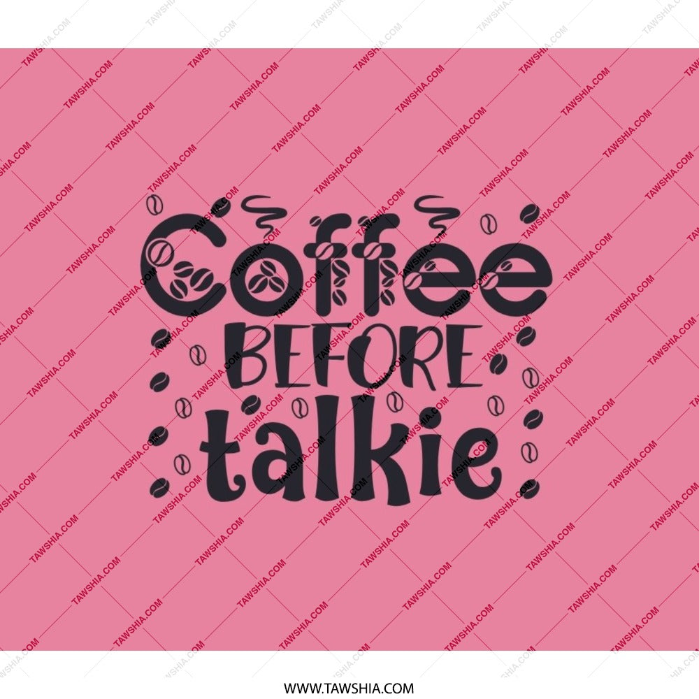 Coffee Before Talkie Backpack, Novelty Backpack, Trendy Backpack, Coffee Lover Gift, Backpack For Her, Gift for Him, Statement Backpack - Tawshia